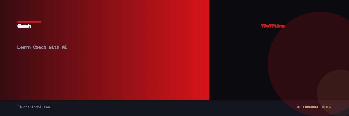 Learn Czech with AI — FluentMind AI