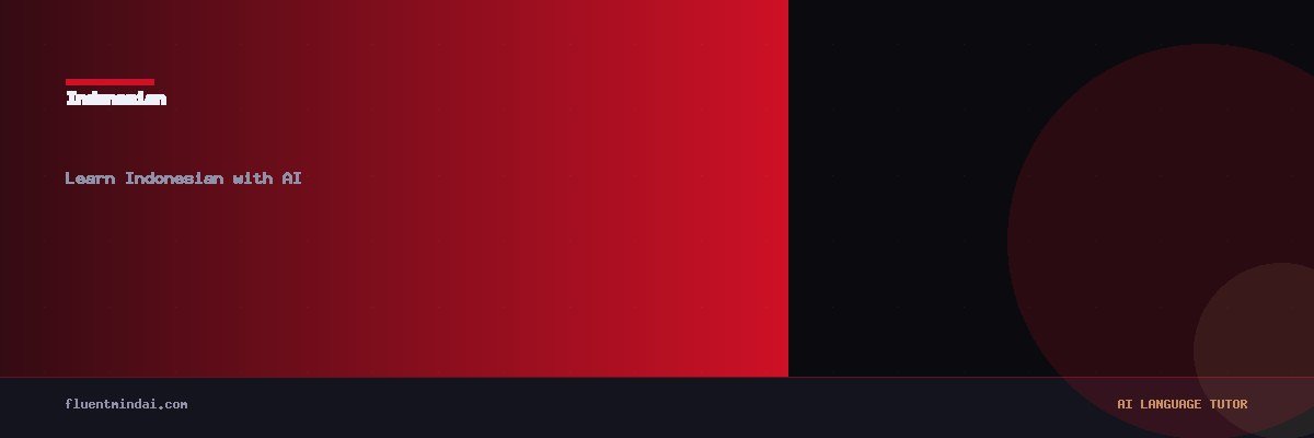 Learn Indonesian with AI — FluentMind AI