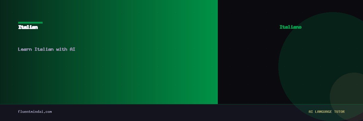 Learn Italian with AI — FluentMind AI