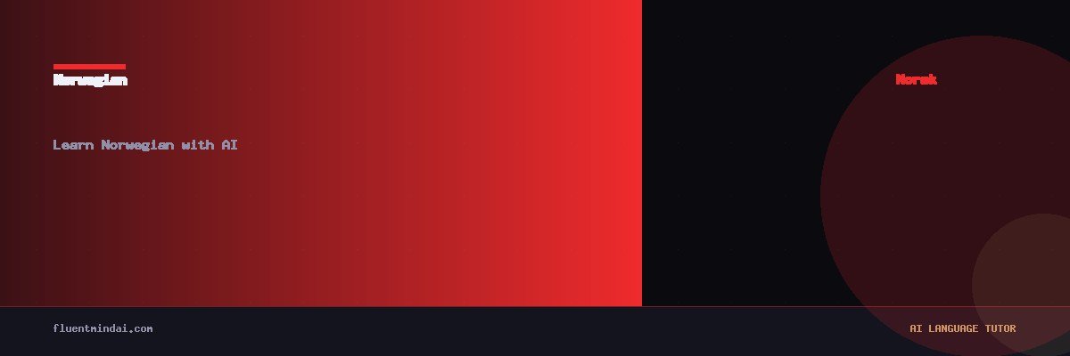 Learn Norwegian with AI — FluentMind AI