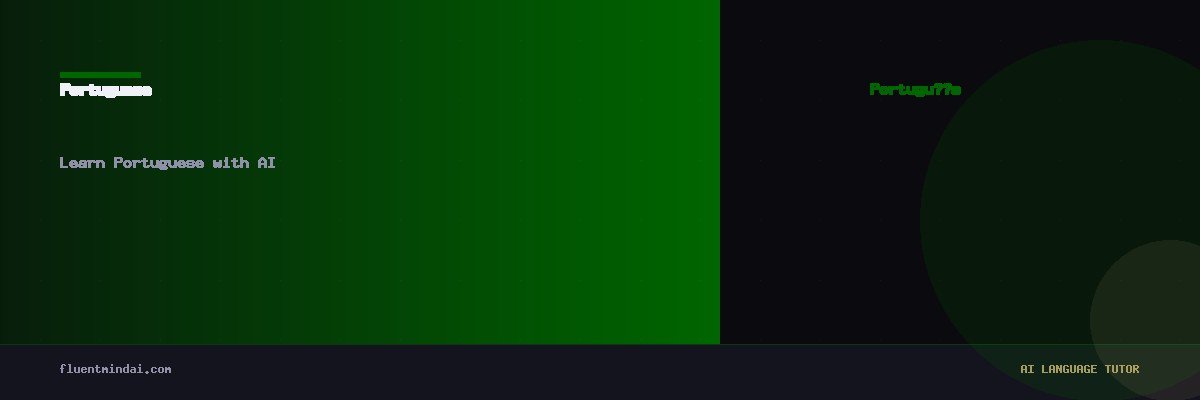 Learn Portuguese with AI — FluentMind AI