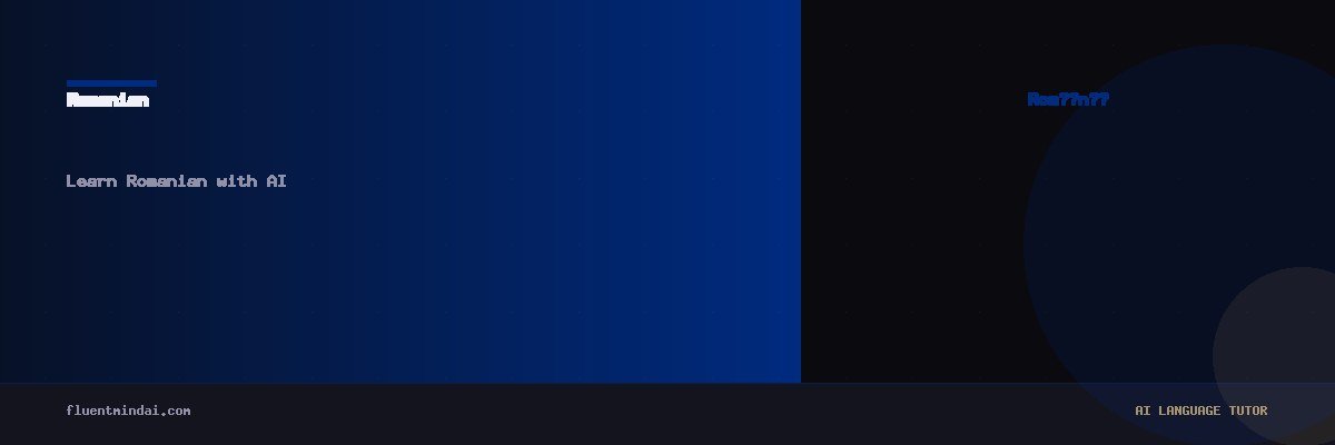 Learn Romanian with AI — FluentMind AI